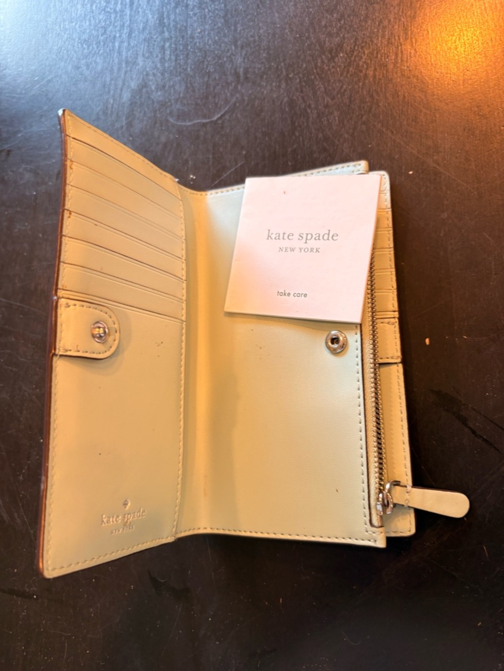 Kate Spade Mint Green Zip Wallet - Picture 4 of 4